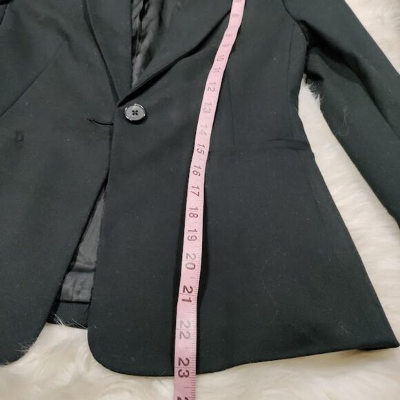 Babaton Atelier Long Sleeve Notch Lapel Single Breasted Blazer Black Women's XS - Picture 14 of 16